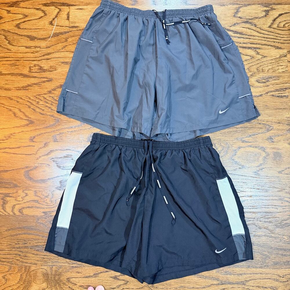 Vintage 2 Pair Nike Men's DriFit Running Shorts XL